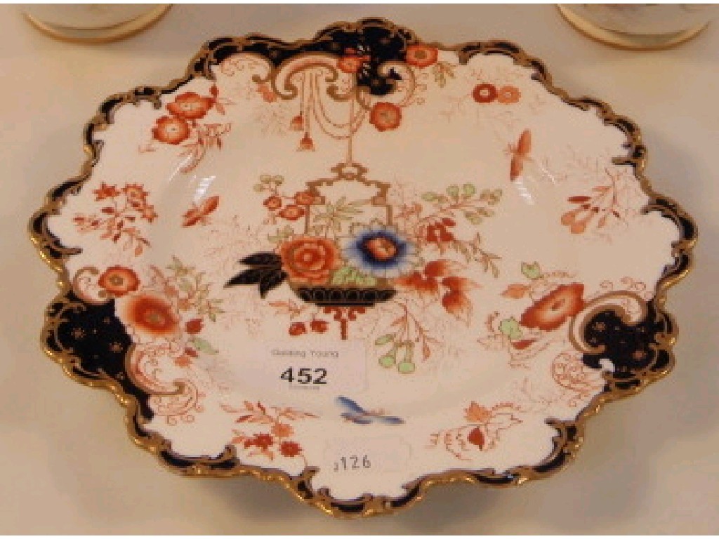 Appraisal: A Royal Crown Derby porcelain plate painted and gilt in