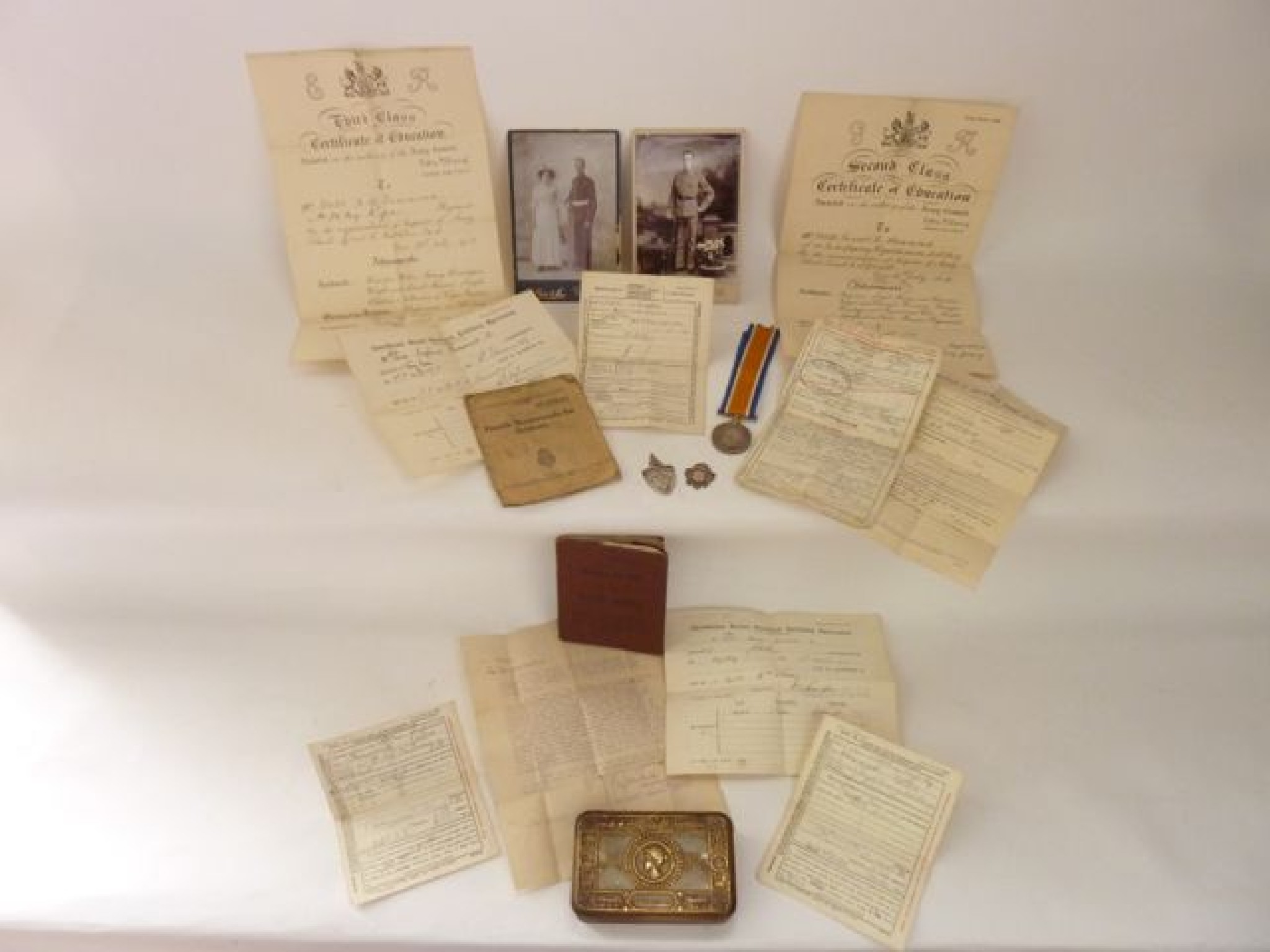 Appraisal: Sgt A Hammond RA - War Medal his pay book