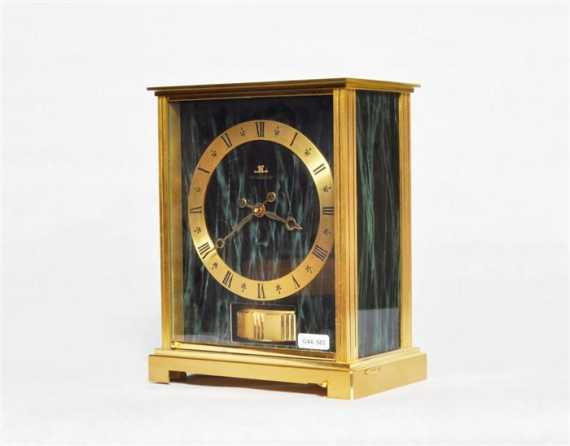 Appraisal: JAEGER LECOULTRE ATMOS CLOCK circa Metal and brass partially lacquered