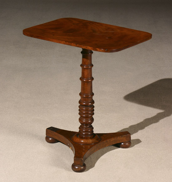 Appraisal: William IV Mahogany Tip-Top Stand Circa - Minor losses to