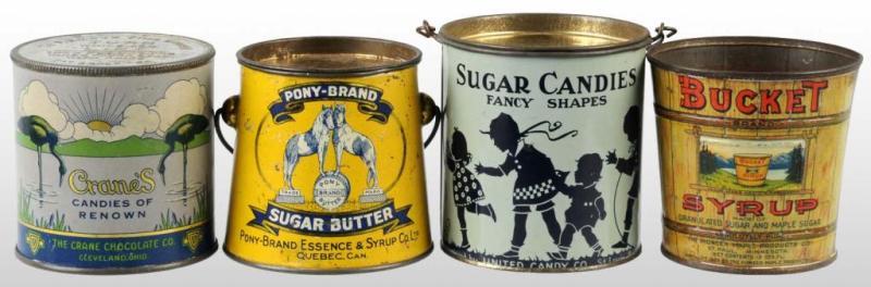 Appraisal: Lot of Candy Tins Description Includes two for candy and