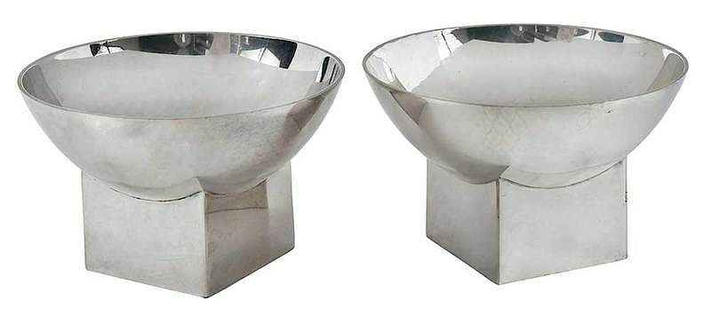 Appraisal: Pair of Bvlgari Small Bowls Italian late th century round