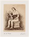 Appraisal: HENRY MOORE Mother and Child Portfolio with title page and