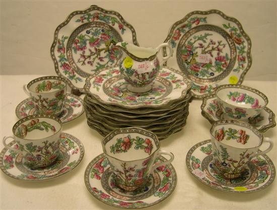 Appraisal: Coalport ''Indian Tree'' pattern porcelain dinnerware including eleven dessert plates