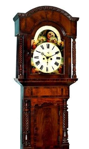 Appraisal: A Victorian mahogany long case clock of large proportions the