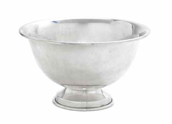 Appraisal: A Mexican Sterling Silver Bowl of circular footed form approximate