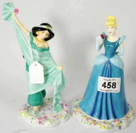 Appraisal: Royal Doulton Figures Jasmine DP and Cinderella DP Belle DP