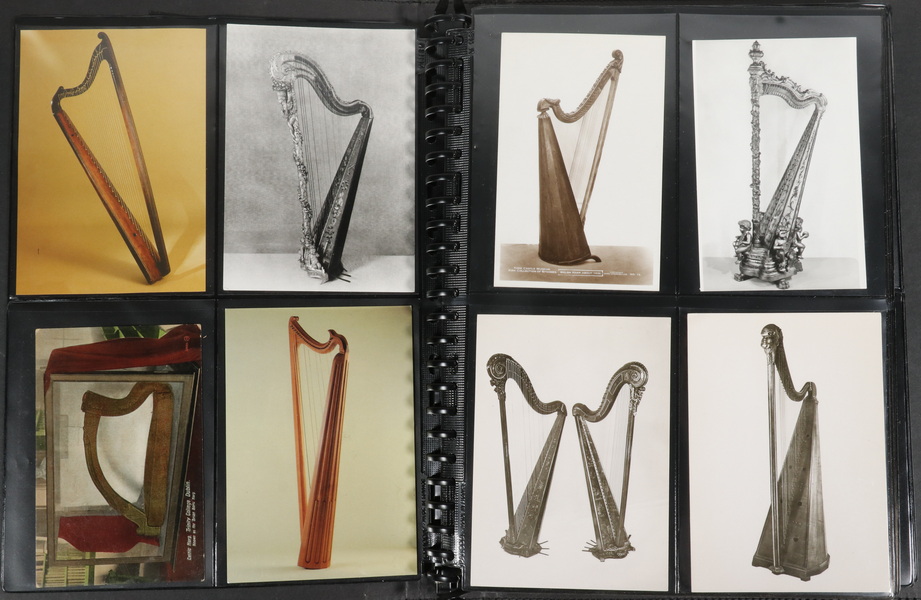 Appraisal: BINDER HARP THEMED POSTCARDS Real Photo and Litho Postcards of