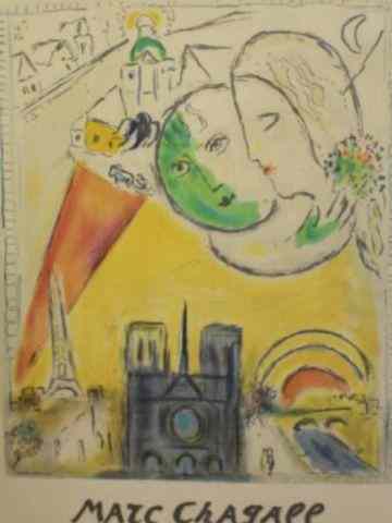 Appraisal: CHAGALL Marc Vintage Lithograph Poster ''Fromthe Collection of the Museum