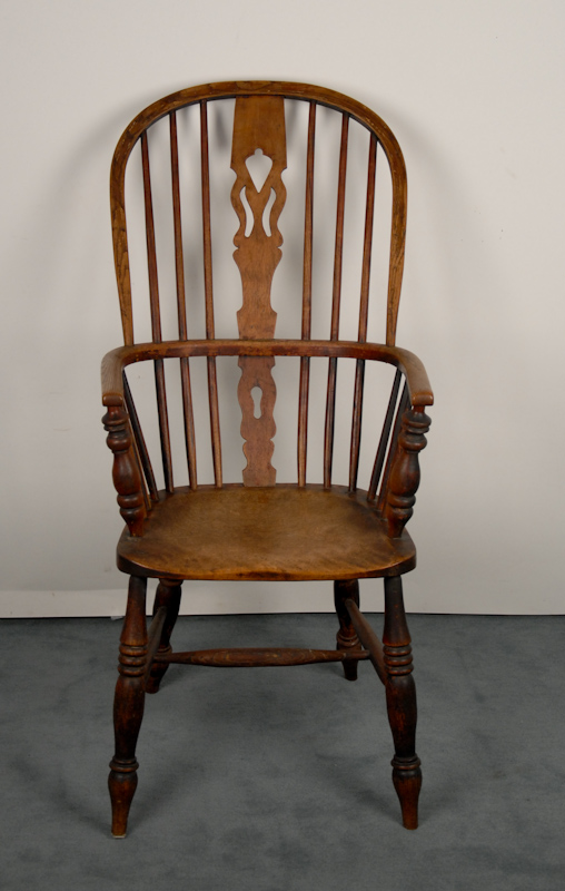 Appraisal: A L th E th C English Windsor Arm Chair