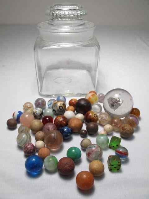 Appraisal: Group lot of assorted marbles Includes clay terra cotta glass