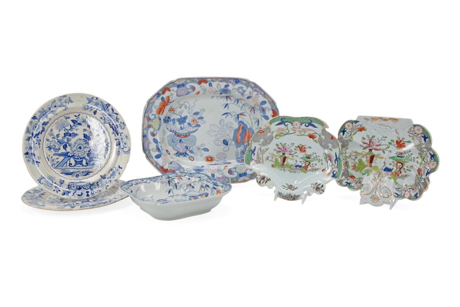 Appraisal: ASST OF MAINLY MASON'S IRONSTONE TABLEWARE PC Six piece assortment