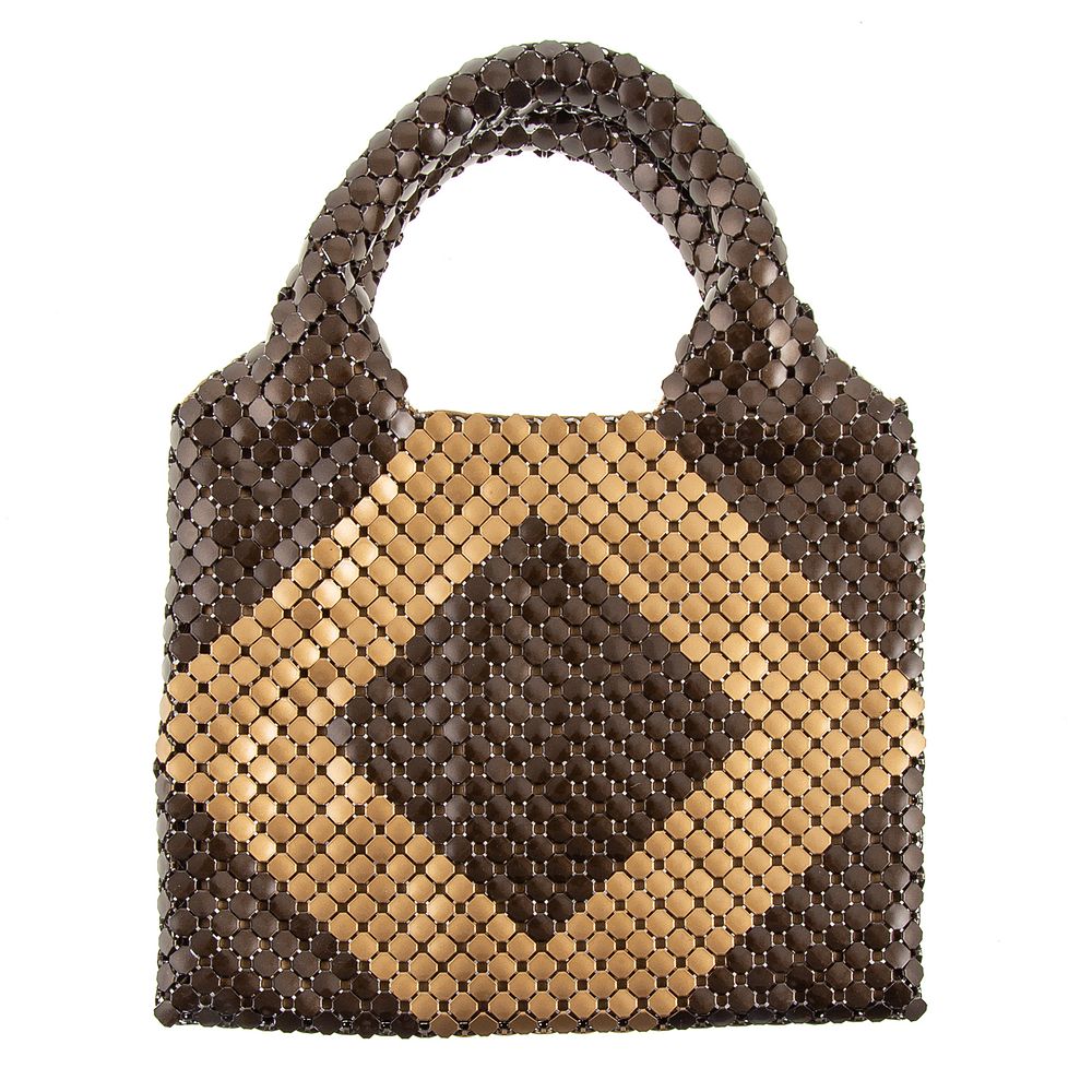 Appraisal: A Bottega Veneta Vintage Tote A brown and gold vintage