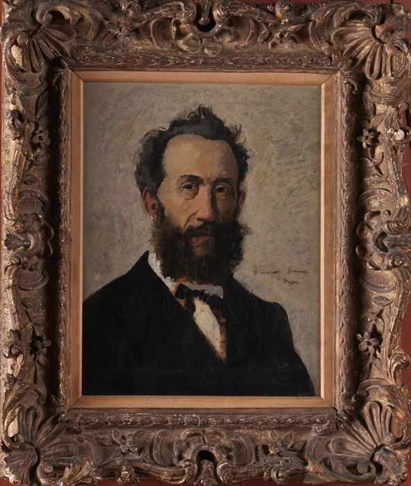 Appraisal: EUROPEAN SCHOOL PORTRAIT OF A BEARDED GENTLEMAN Oil on canvas