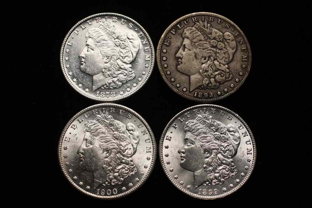 Appraisal: COINS - Lot of Morgan Dollars S CC S choice