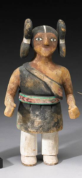 Appraisal: A Hopi doll Depicting a wide-eyed Mana or Maiden with