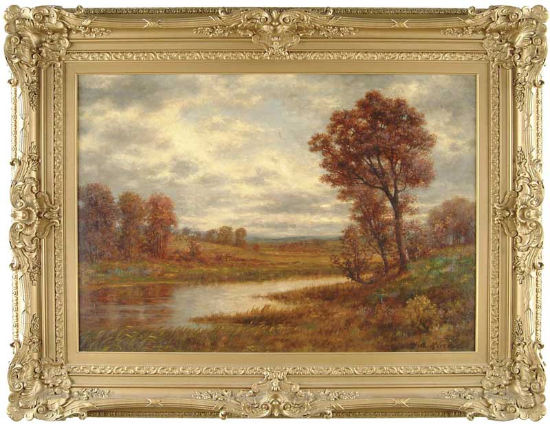 Appraisal: GARDNER ARNOLD RECKHARD Reckard American - EARLY FALL LANDSCAPE Large