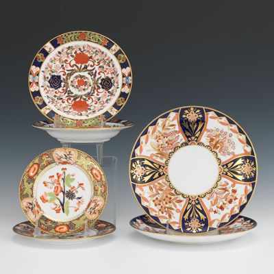 Appraisal: A Collection of Imari Pattern Porcelain Plates Including two Spode