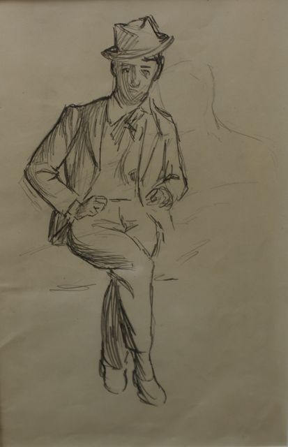 Appraisal: Norman Lindsay - Robert circa pencil The Bloomfield Galleries certificate