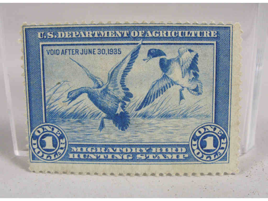 Appraisal: Unused Federal Duck Stamp - Fine condition with uneven margins