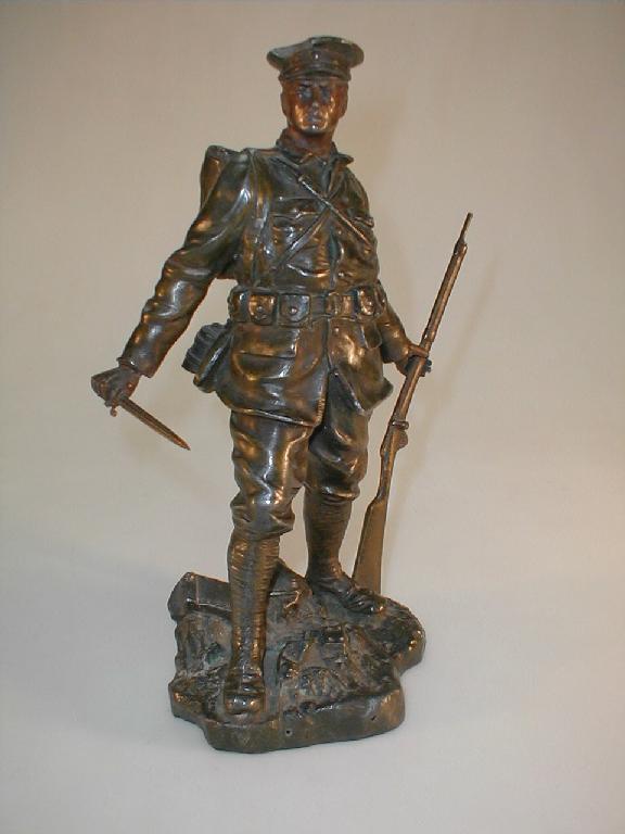 Appraisal: A French bronze of an early thC Infantry Officer holding