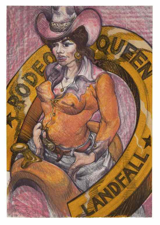 Appraisal: Luis Jimenez American - Rodeo Queen color lithograph edition signed