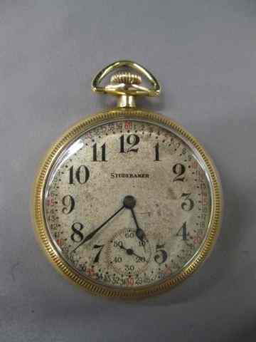 Appraisal: South Bend ''Studebaker'' Pocketwatch size jewel adjustments model engraved eagle