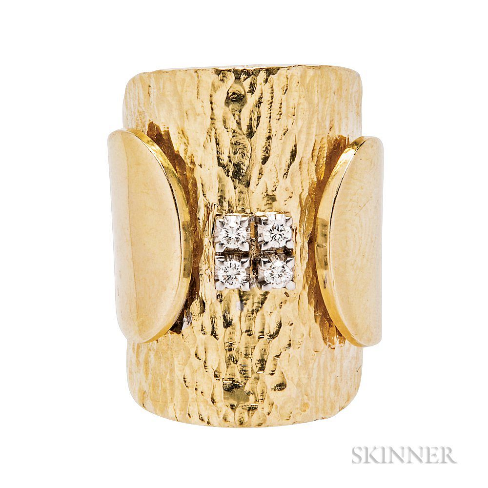 Appraisal: kt Gold and Diamond Ring kt Gold and Diamond Ring