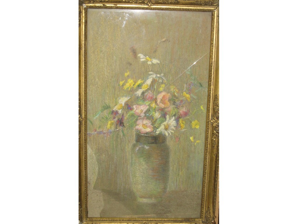 Appraisal: Pastel still life signed verso Nancy Lauder