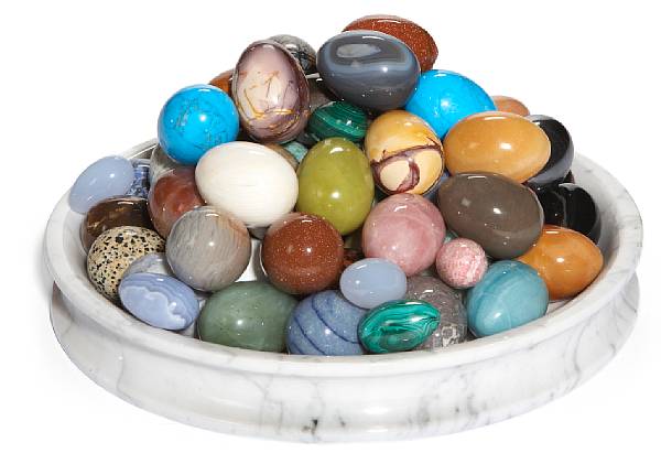 Appraisal: A collection of one hundred and twenty egg form semi