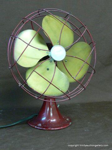 Appraisal: Vintage Emerson Metal Blade Fan single speed oscillating fan with