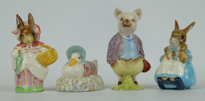 Appraisal: Beswick Beatrix Potter figures Pigling Bland Chippy Hackee Mrs Rabbit