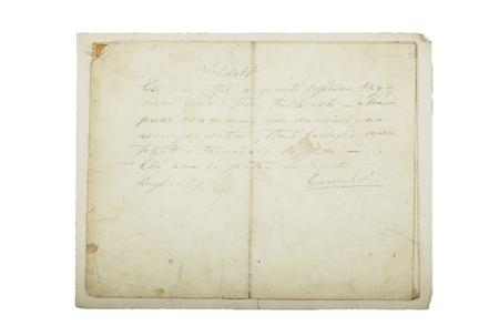 Appraisal: Garibaldi Giuseppe Autograph verse entitled Soldati written In Laglio in