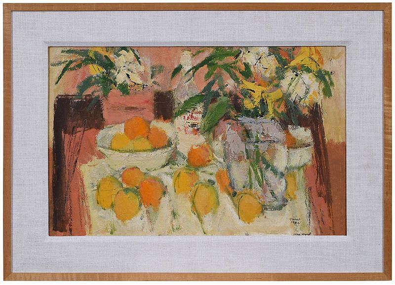 Appraisal: Charles Quest Missouri Tryon North Carolina - Flowers and Fruit