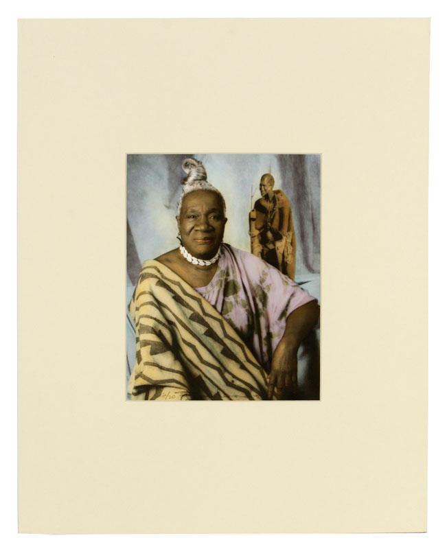 Appraisal: - Larson Portrait of Beah Richards Hand Colored Gelatin Silver