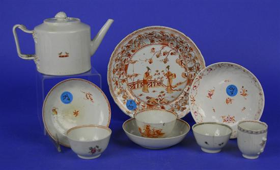 Appraisal: COLLECTION OF CHINESE EXPORT including plates tea bowls saucers tea