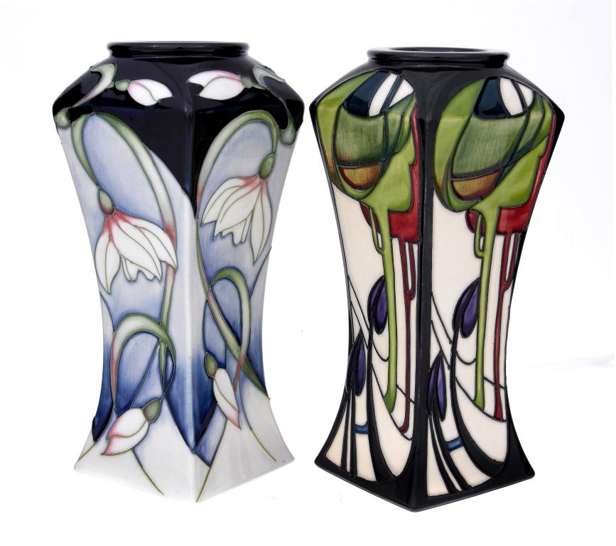 Appraisal: A MOORCROFT PENRITH VASE DESIGNED BY EMMA BOSSONS AND A