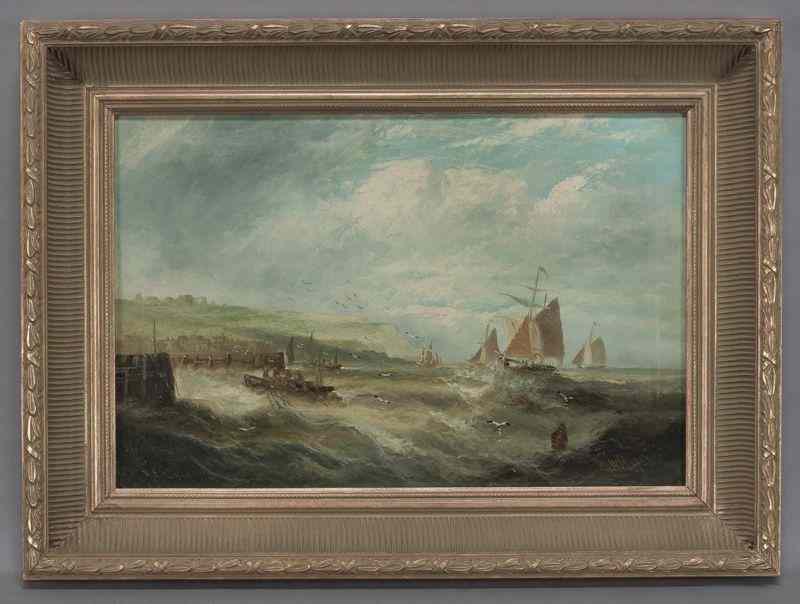 Appraisal: William P Rogers oil painting on canvasdepicting a seascape Canvas