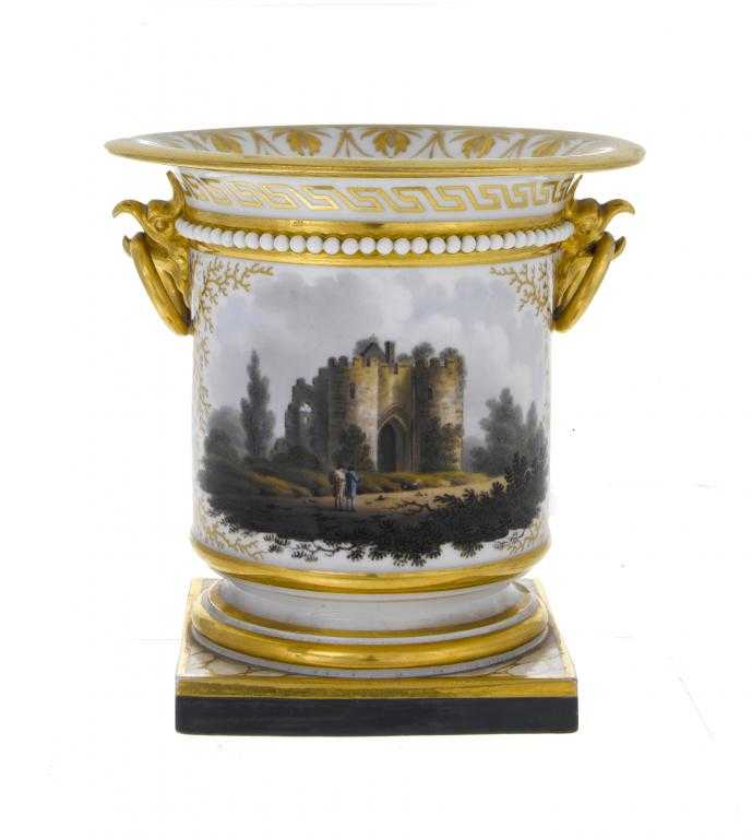 Appraisal: A BARR FLIGHT BARR WORCESTER VASE of cylindrical shape with