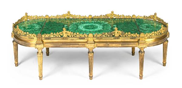 Appraisal: A good quality gilt bronze surtout de table in the