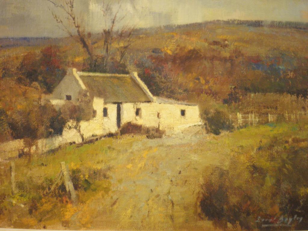 Appraisal: Errol Boyley - Cottage Klein Karroooil on boardsigned cm x