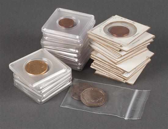 Appraisal: United States Selection of bronze silver and cupro-nickel coins th