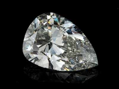 Appraisal: An Unmounted Pear Cut Diamond G Color SI Clarity EGL