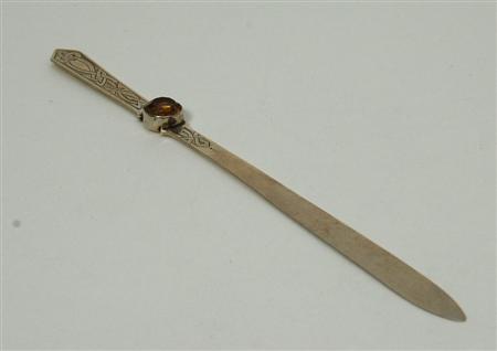 Appraisal: Ballater - Scottish provincial silver letter opener William Robb marked