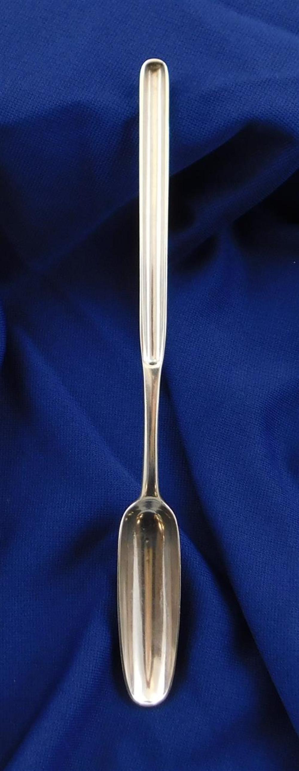 Appraisal: SILVER Hester Bateman English - George III sterling marrow scoop