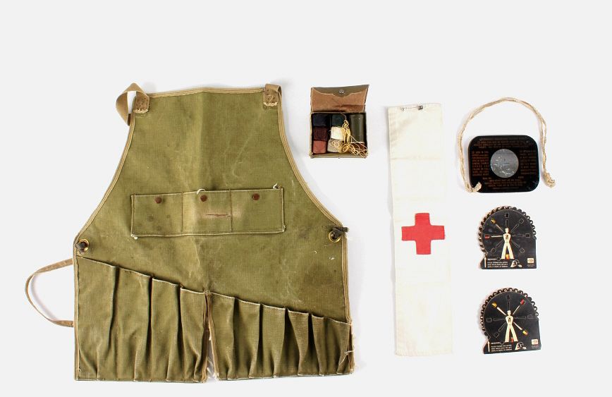 Appraisal: Armed Forced Militaria Collectibles circa WWII Era For your consideration