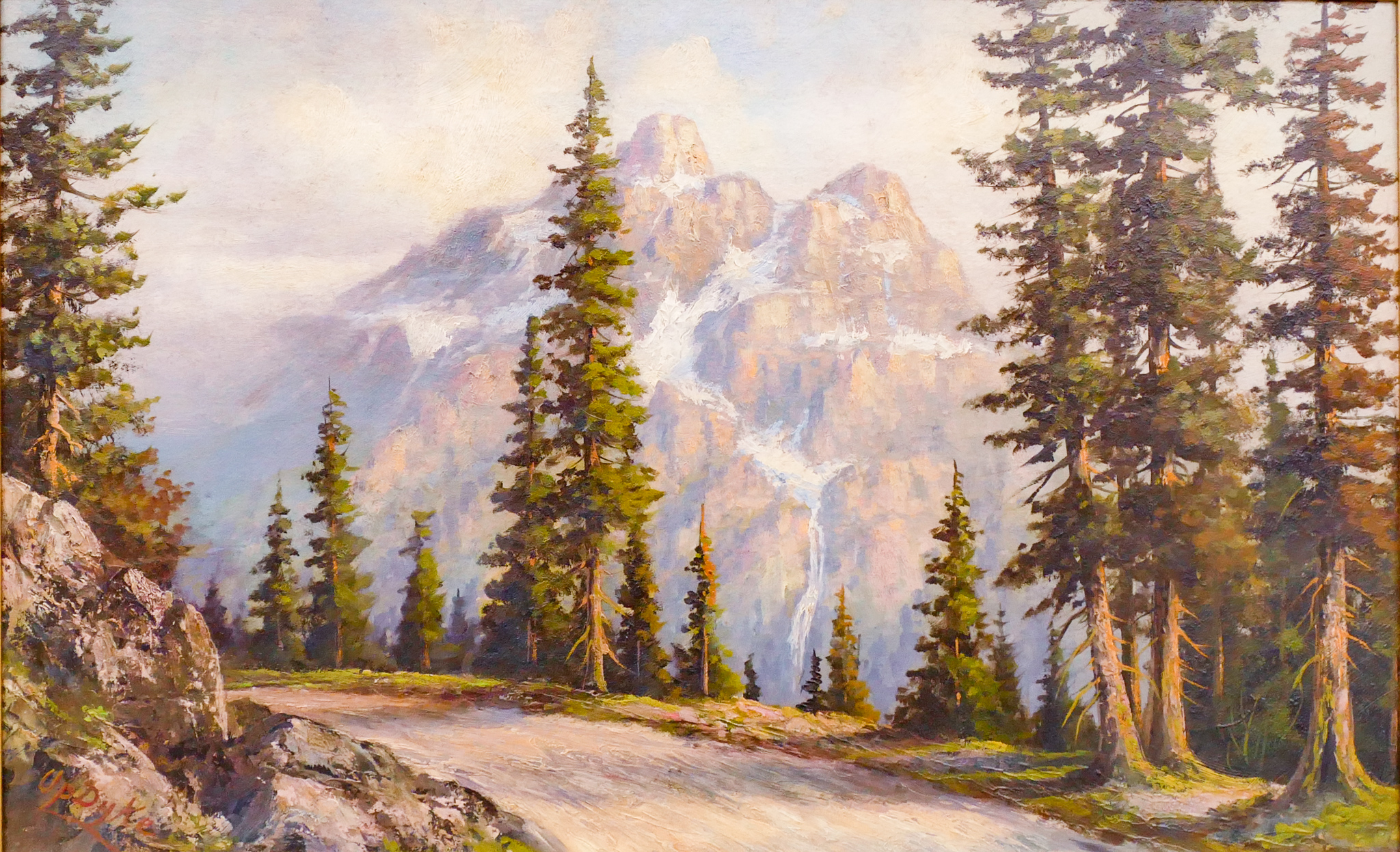 Appraisal: Leroy Dayton Updyke - Washington Northwest Mountain Scene Oil on