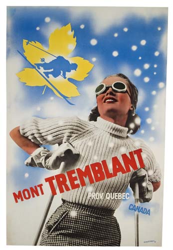 Appraisal: HERBERT BAYER MONT TREMBLANT x inches Condition B restored losses