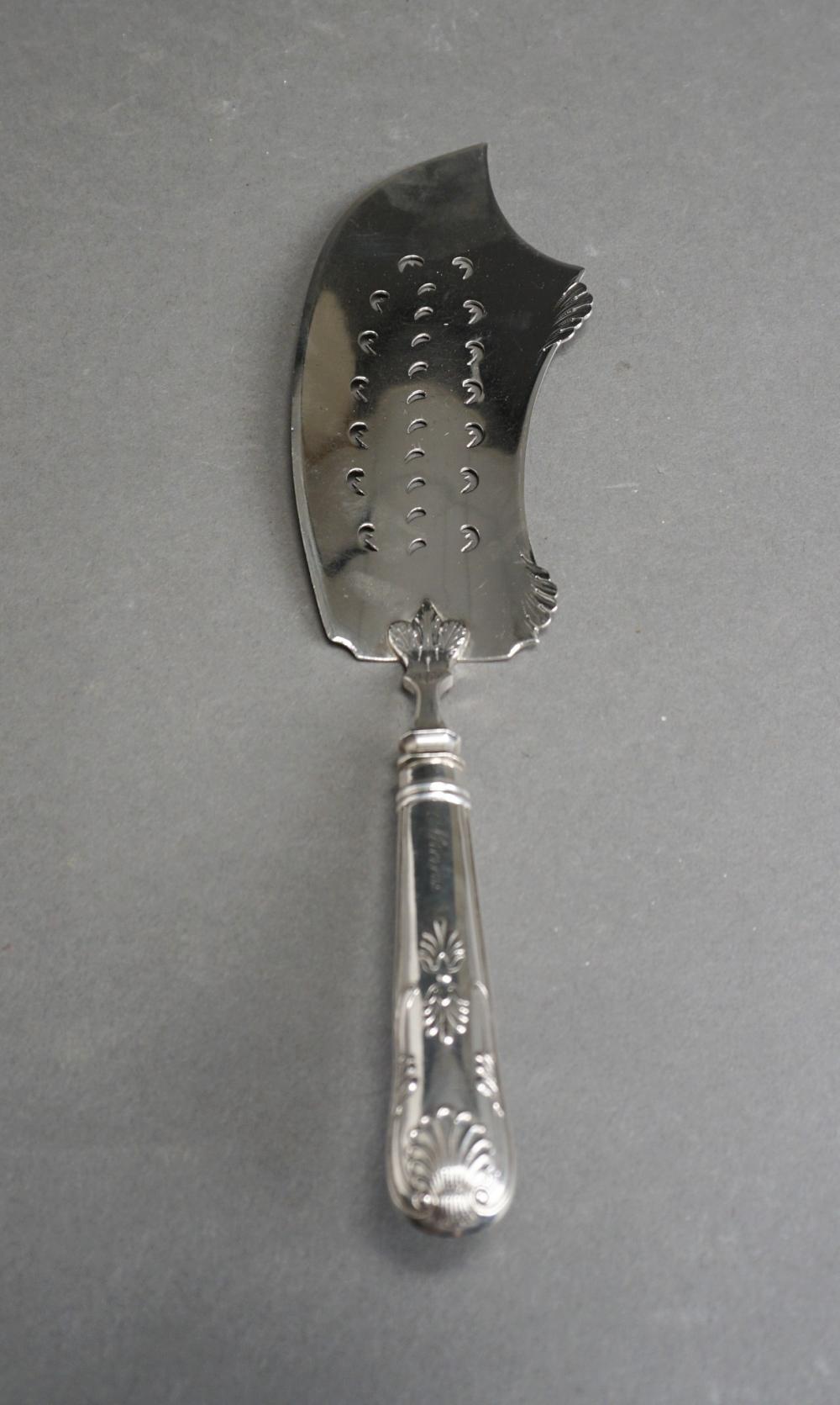 Appraisal: Robert William Wilson Coin Silver Fish Slice Philadelphia c -