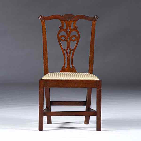 Appraisal: New England Chippendale Side Chair New England probably Rhode Island